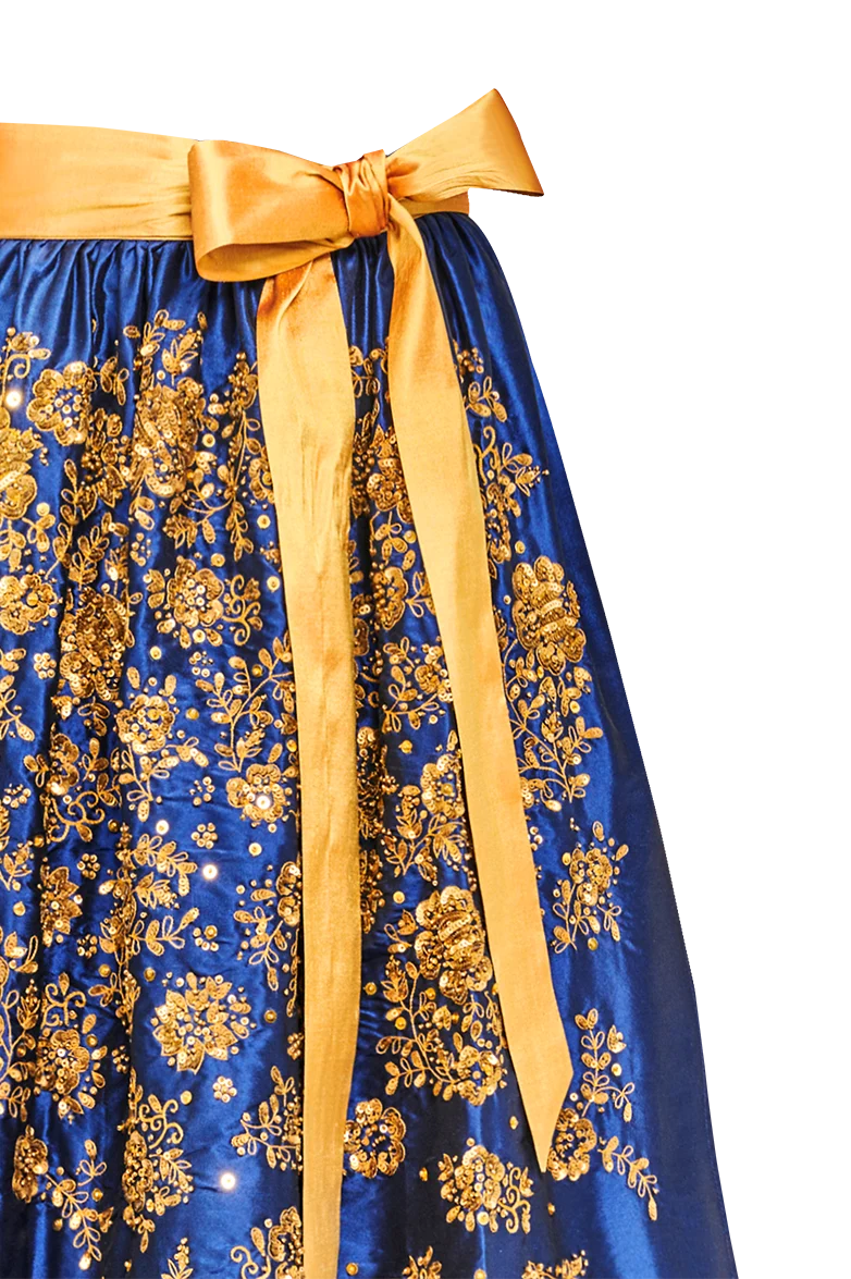 Gold-Schürze
