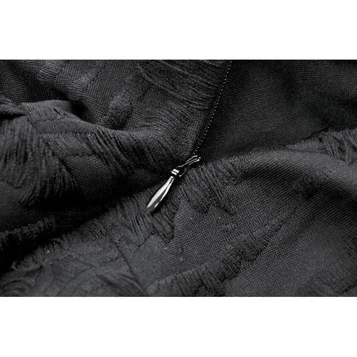Punk Dark Demon Plissee-Unterkleid mit Schnürung für Damen