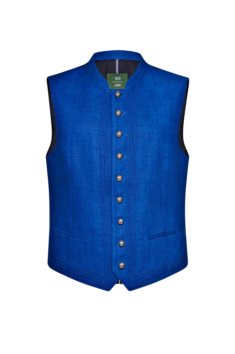 Blaudruck-Gilet