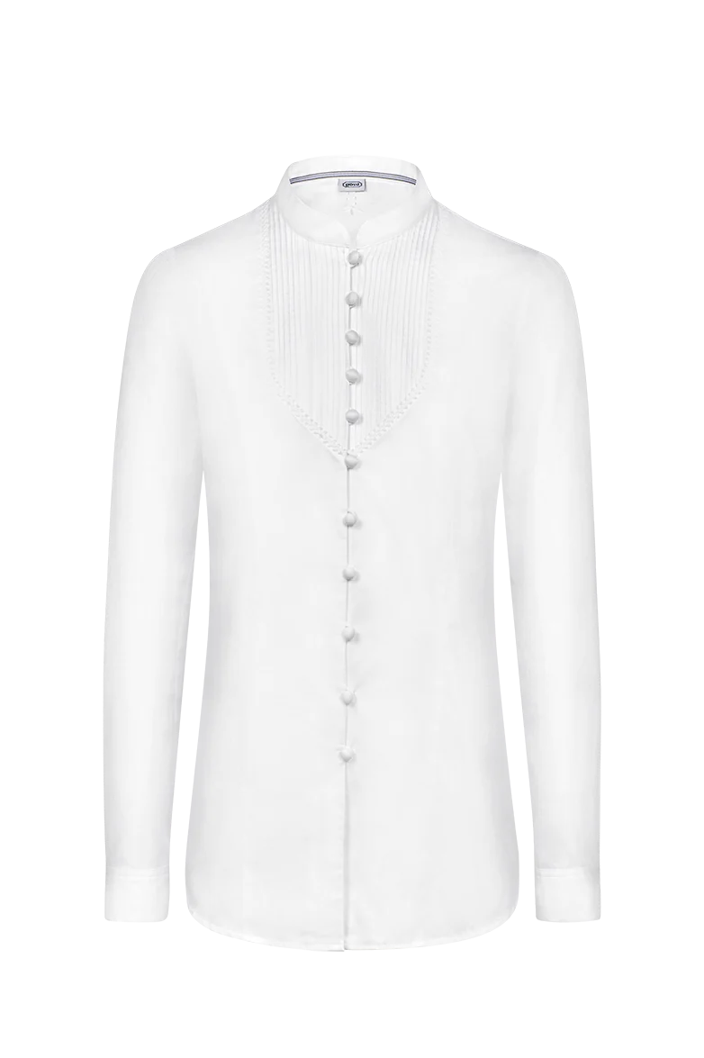 Plastron-Bluse