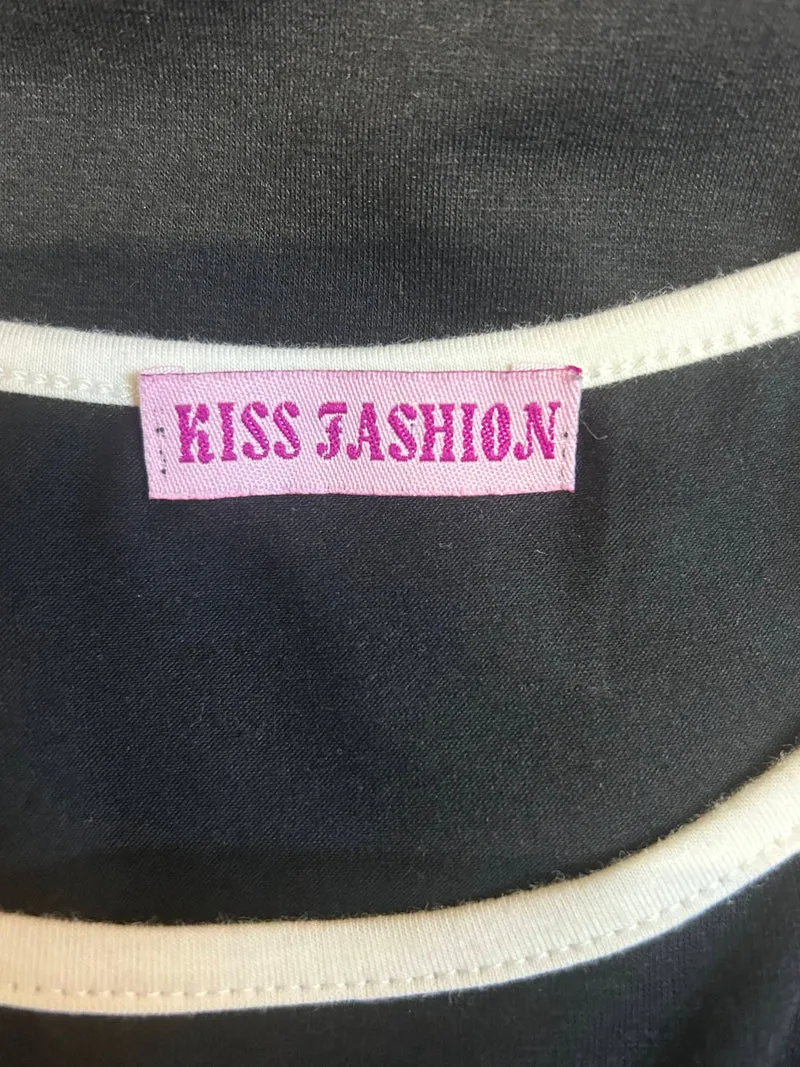 KISS FASHION Oberteil „Skull & Flames“ – Gr. S