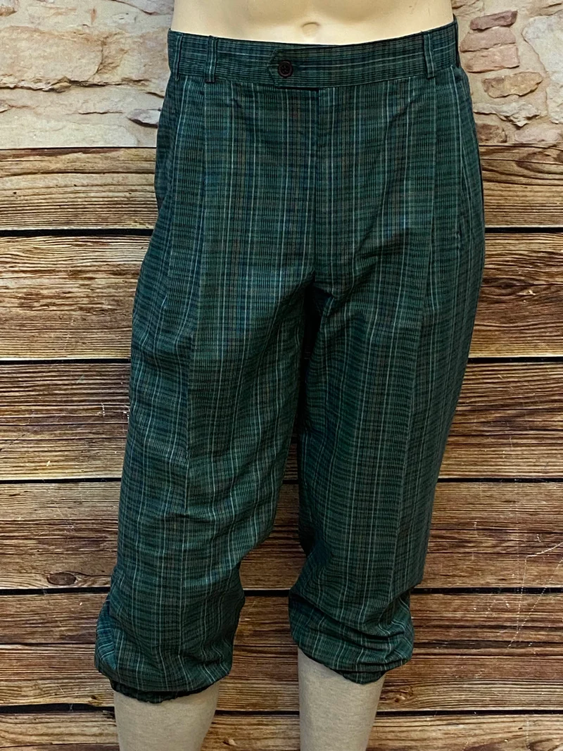 Vintage Knickerbocker - Hose - Größe 50 – Grün, kariert