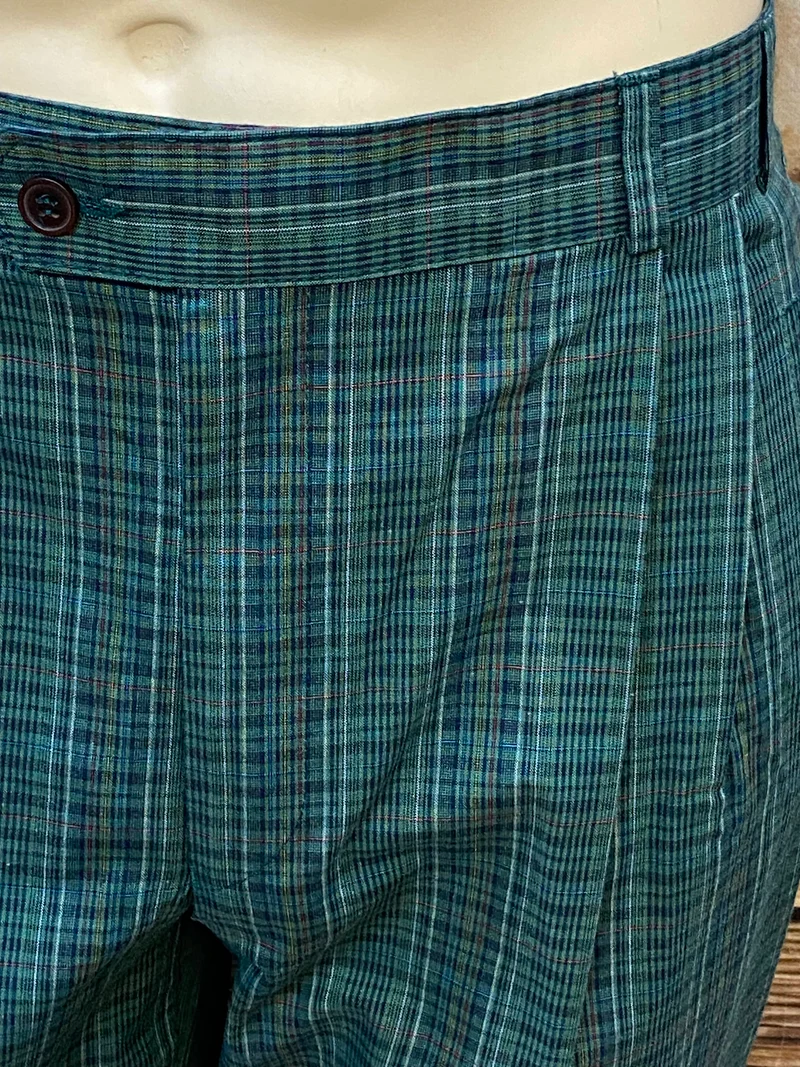 Vintage Knickerbocker - Hose - Größe 50 – Grün, kariert