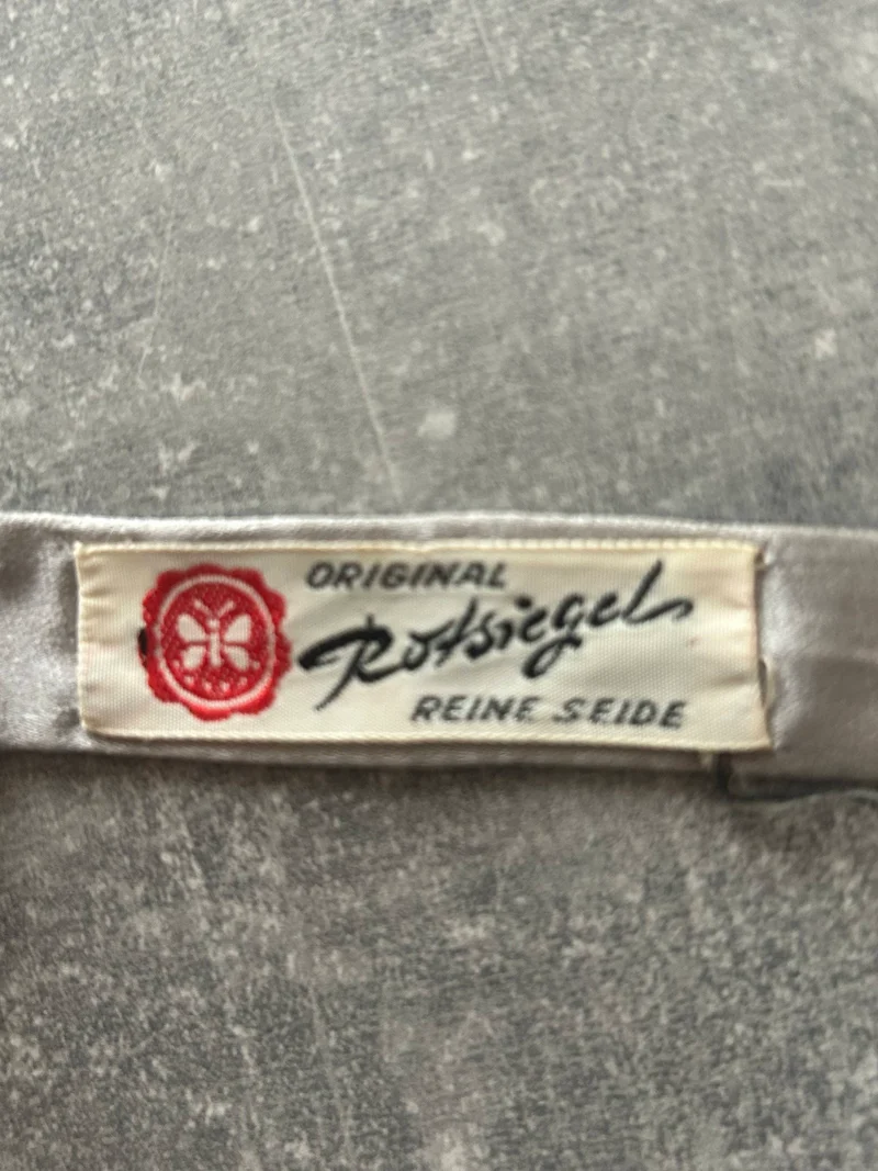 Vintage-Fliege - Seide - Rotsiegel
