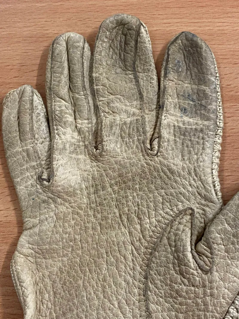 Vintage Damen Leder-Fahrhandschuhe Größe M