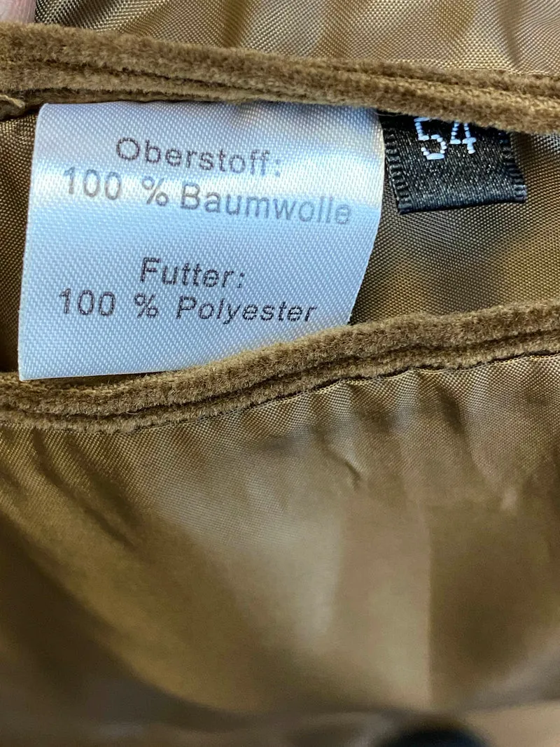 Watsons Cordblazer in Braun – Gr. 54 | 100 % Baumwolle