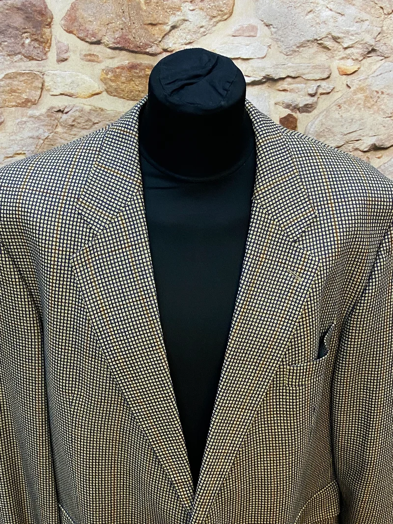 Francesco Medici Vintage Blazer – Gr. 60 | Seide & Schurwolle