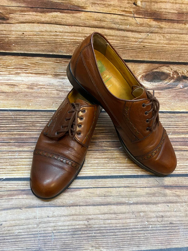 Vintage-Schuhe von Gallus, braun - Größe 42