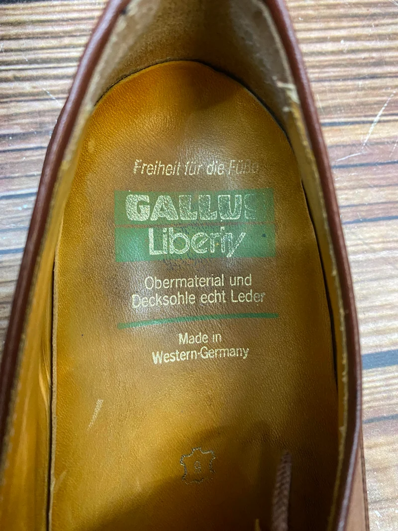 Vintage-Schuhe von Gallus, braun - Größe 42