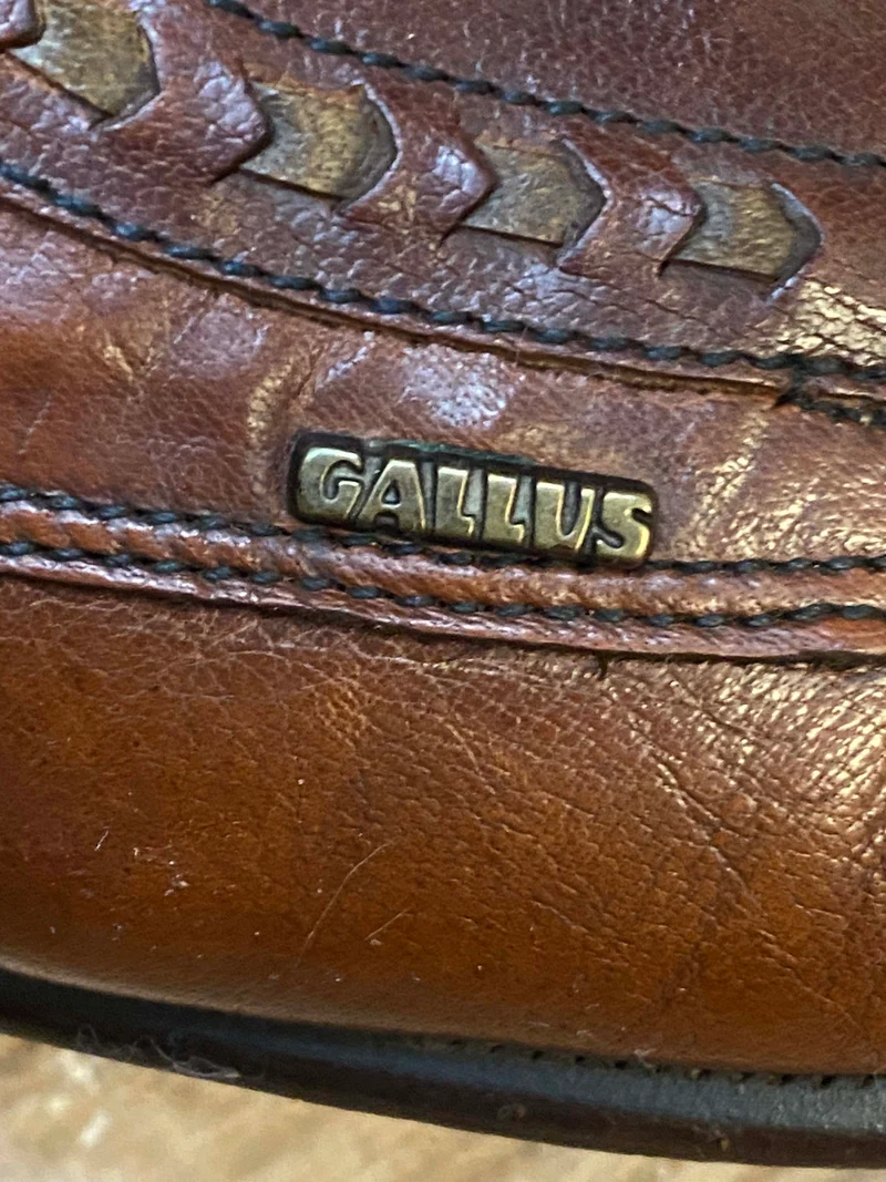 Vintage-Schuhe von Gallus, braun - Größe 42