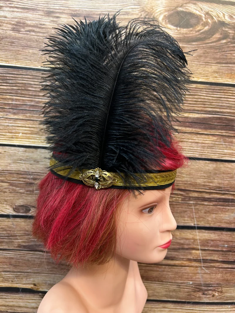 Elegantes Charleston Gatsby Set mit Kopfschmuck