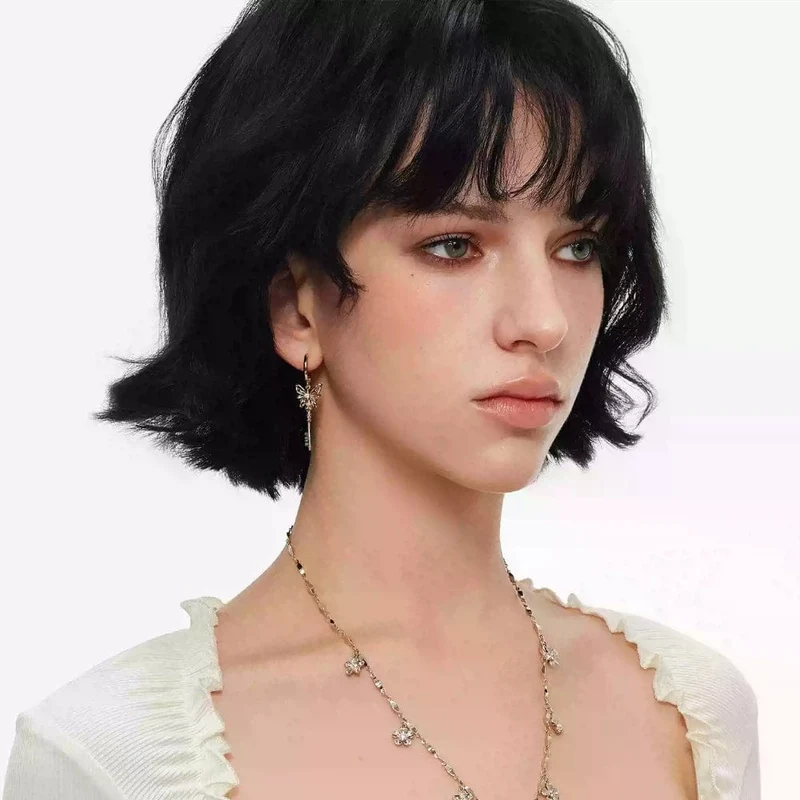 Grunge-Schmetterlingsschlüssel-Ohrringe für Damen