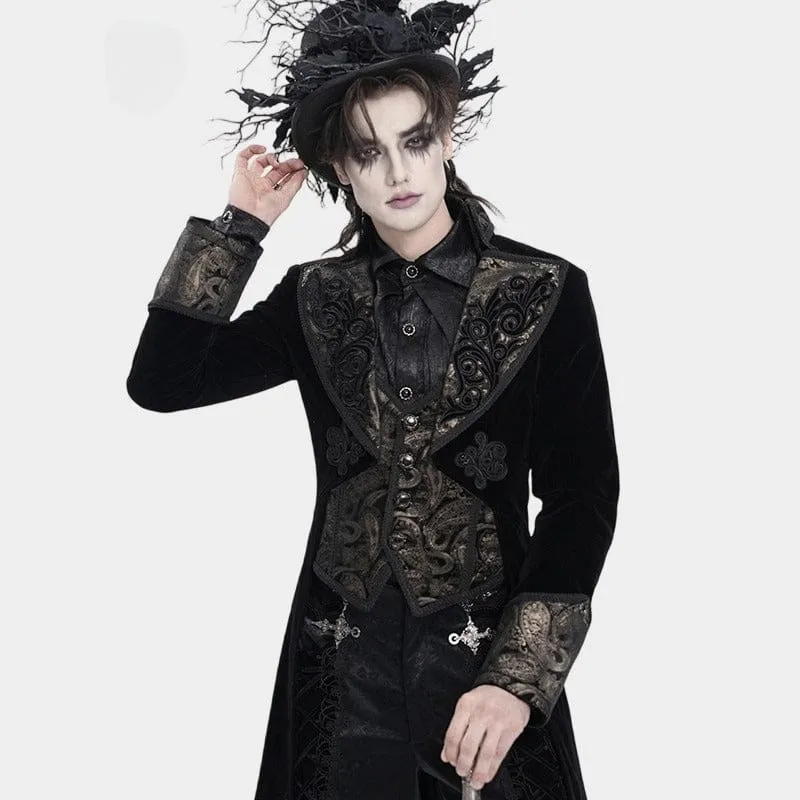 Gothic-Herrenjacke mit einreihigem Revers