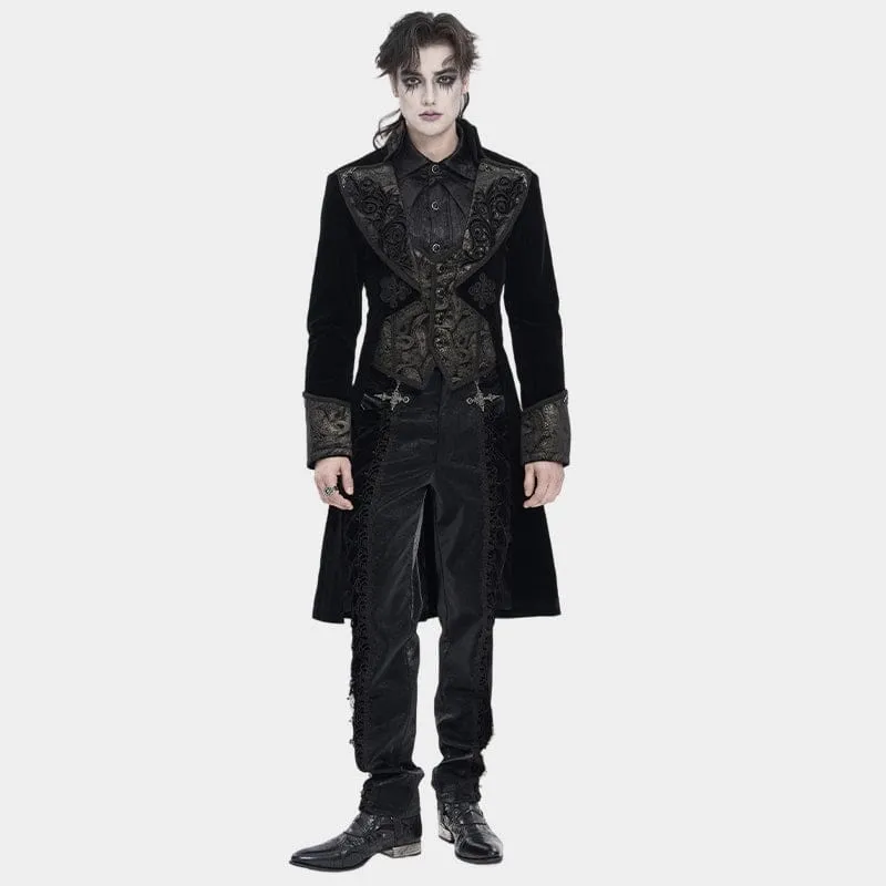 Gothic-Herrenjacke mit einreihigem Revers