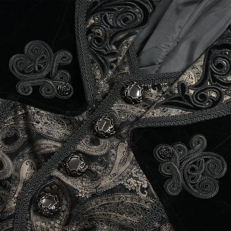 Gothic-Herrenjacke mit einreihigem Revers