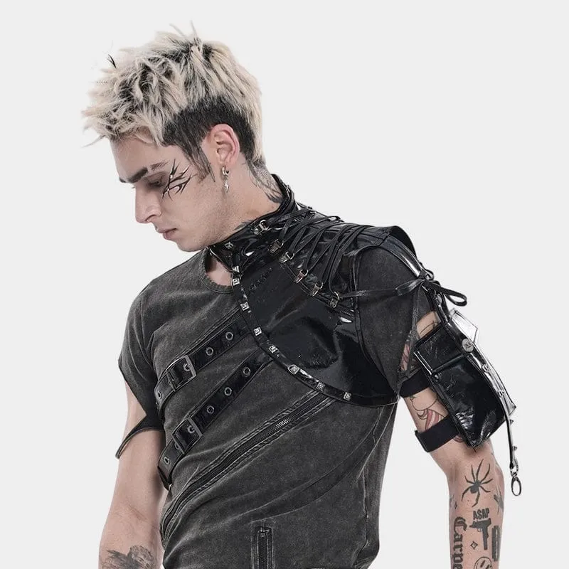 Punk-Körpergeschirr für Herren mit asymmetrischen Schnallen
