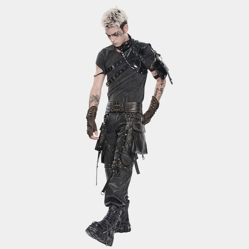 Punk-Körpergeschirr für Herren mit asymmetrischen Schnallen