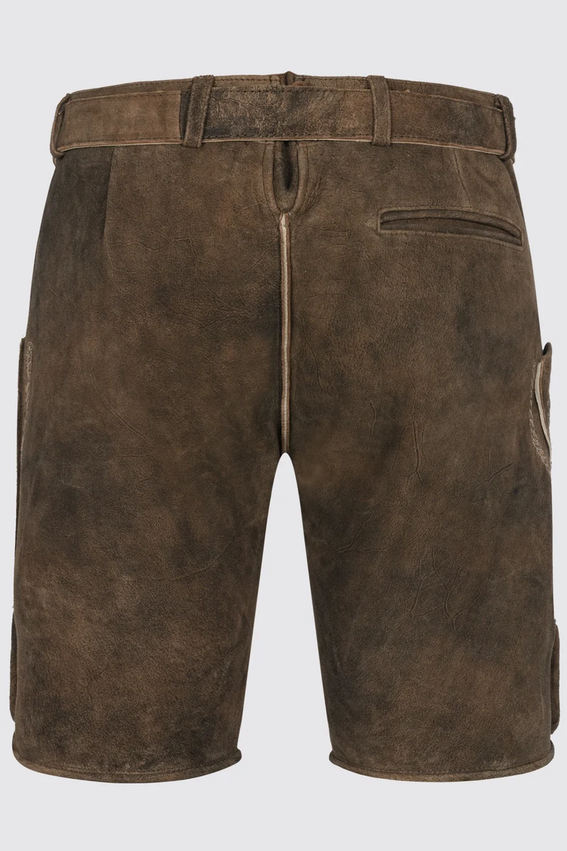 Herren Lederhose QUAN mit Gürtel - Krüger Buam - 962170-000-0007