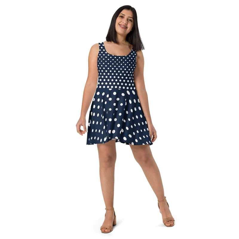 Timeless Polka Dot Skater Dress