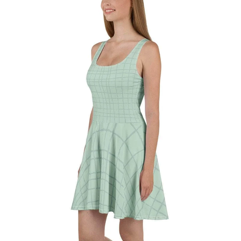 Mint Plaid Skater Dress
