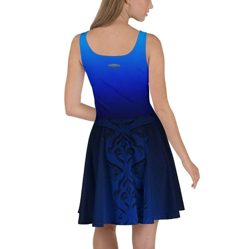 Deep Ocean Gradient Skater Dress
