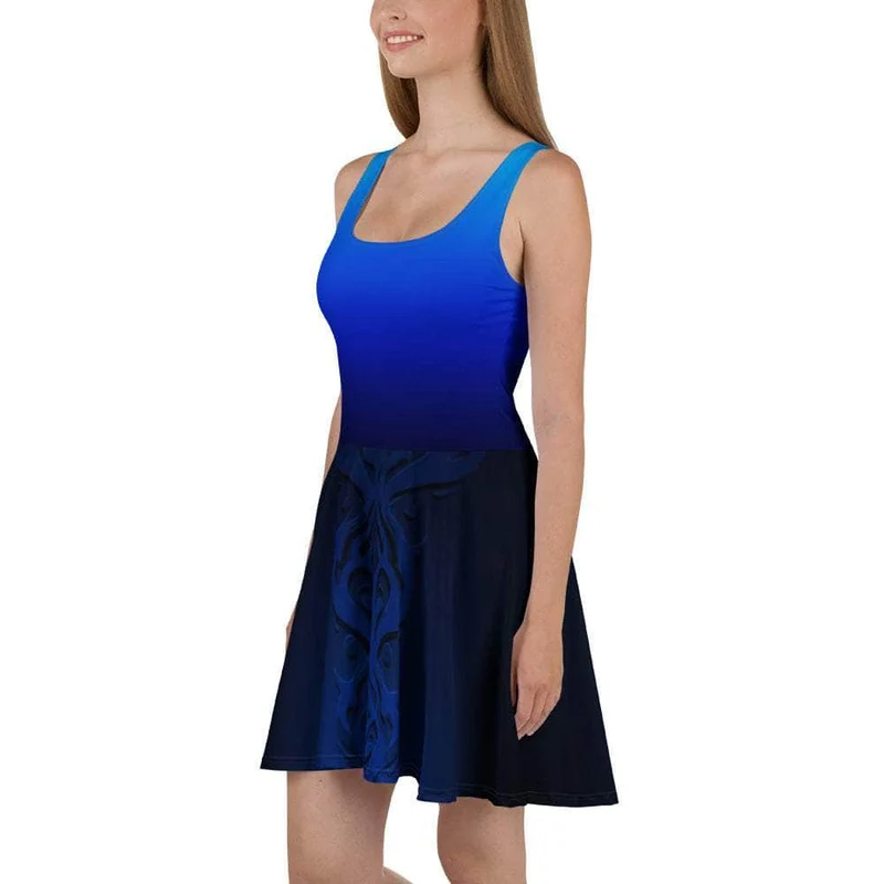 Deep Ocean Gradient Skater Dress