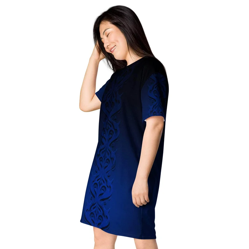 Midnight Ornament T-shirt Dress