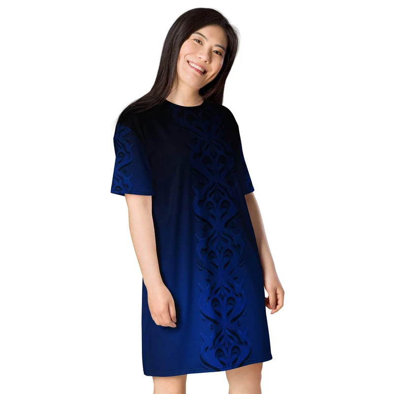 Midnight Ornament T-shirt Dress