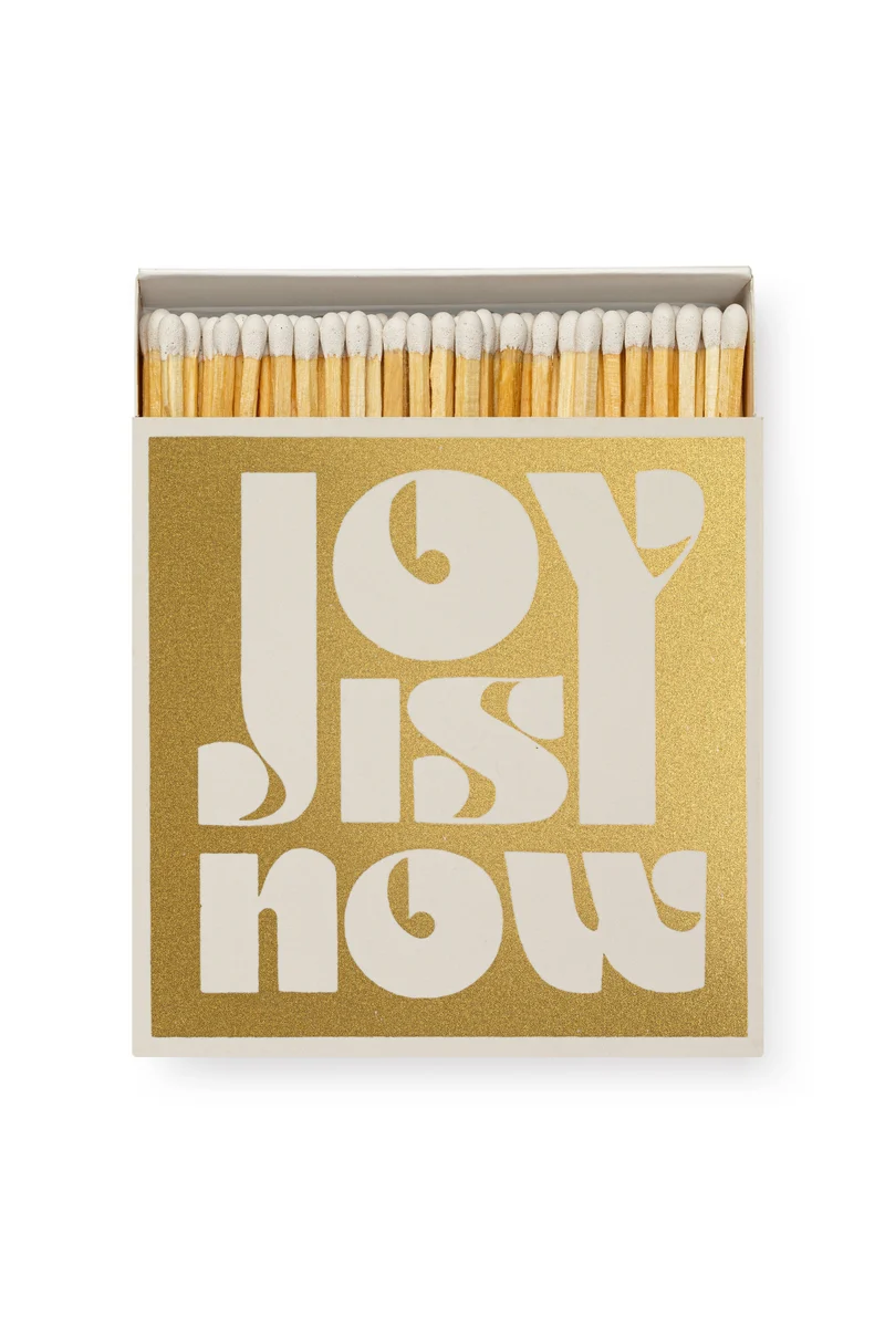 Sicherheitsstreichhölzer - Joy is Now (Gold) - Archivist Gallery - Quadrat