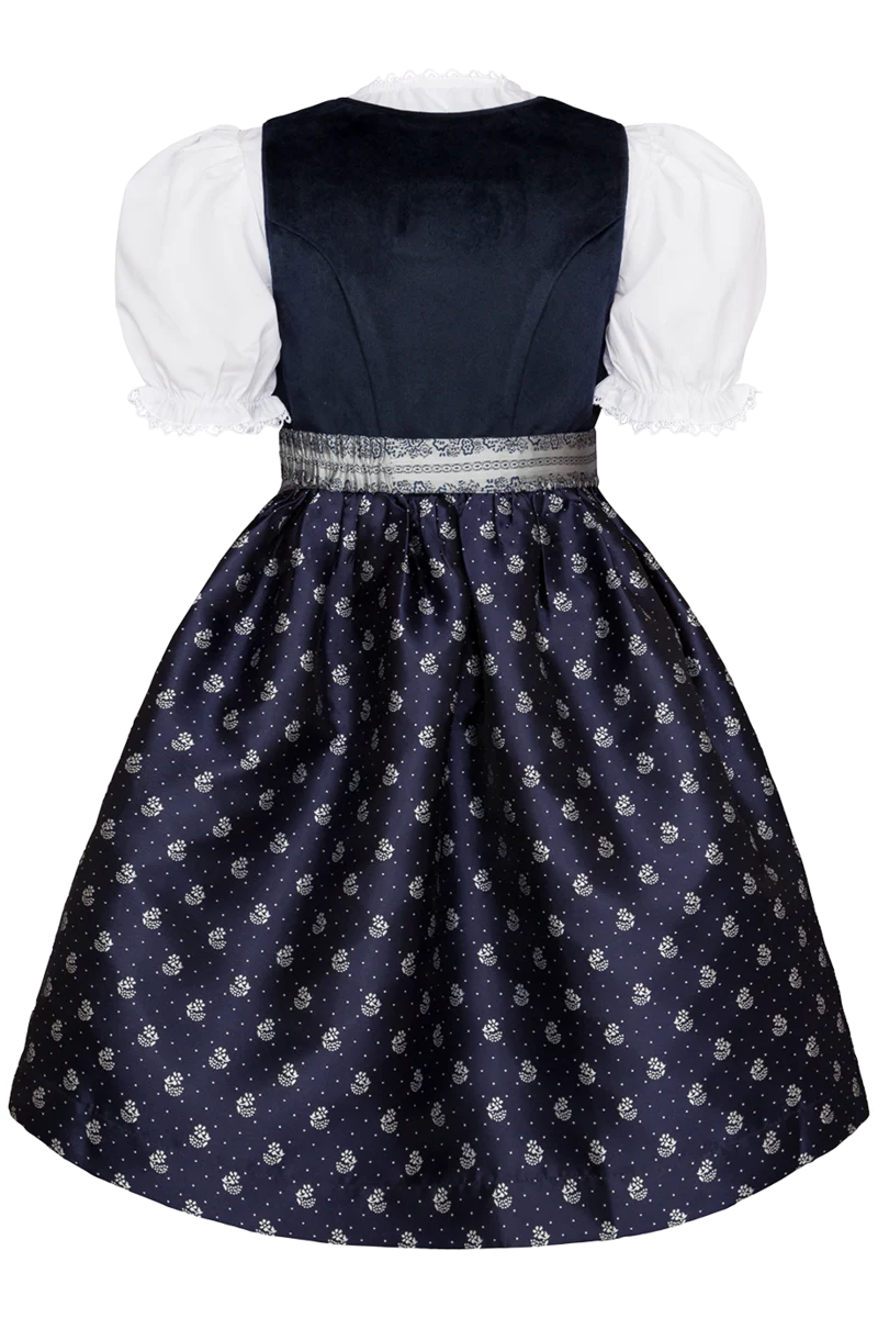 Kinder Samtdirndl mit Bluse
