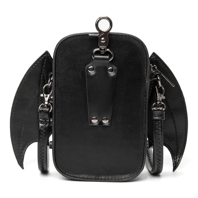 Unisex Punk Fledermaus-Kettentasche