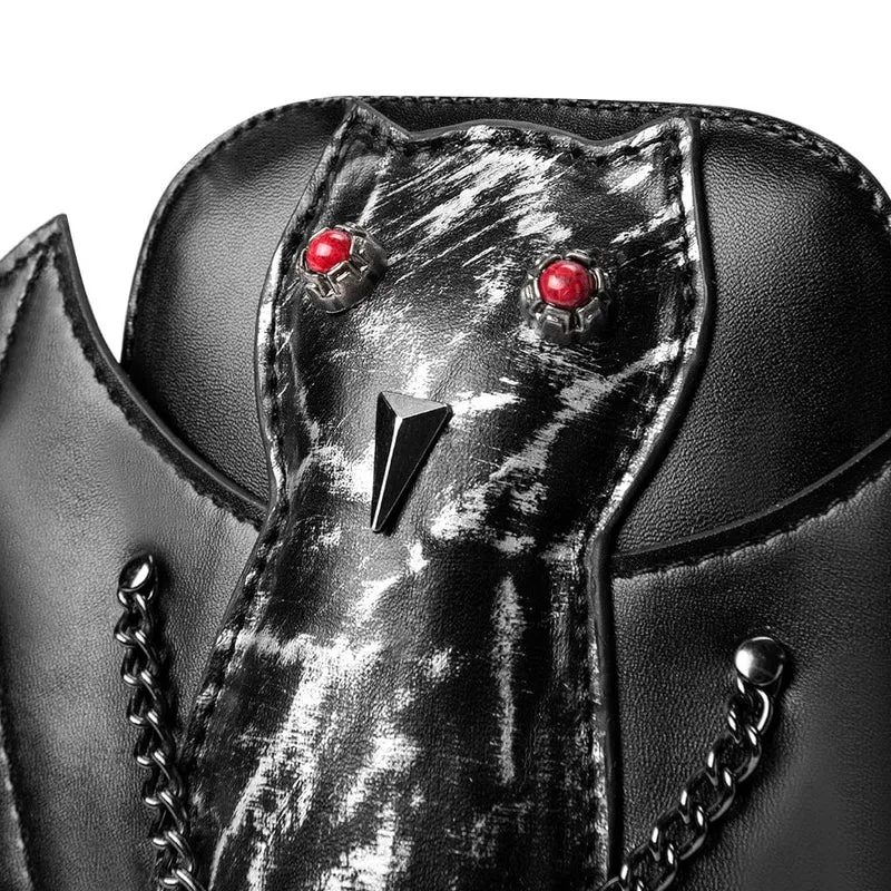 Unisex Punk Fledermaus-Kettentasche