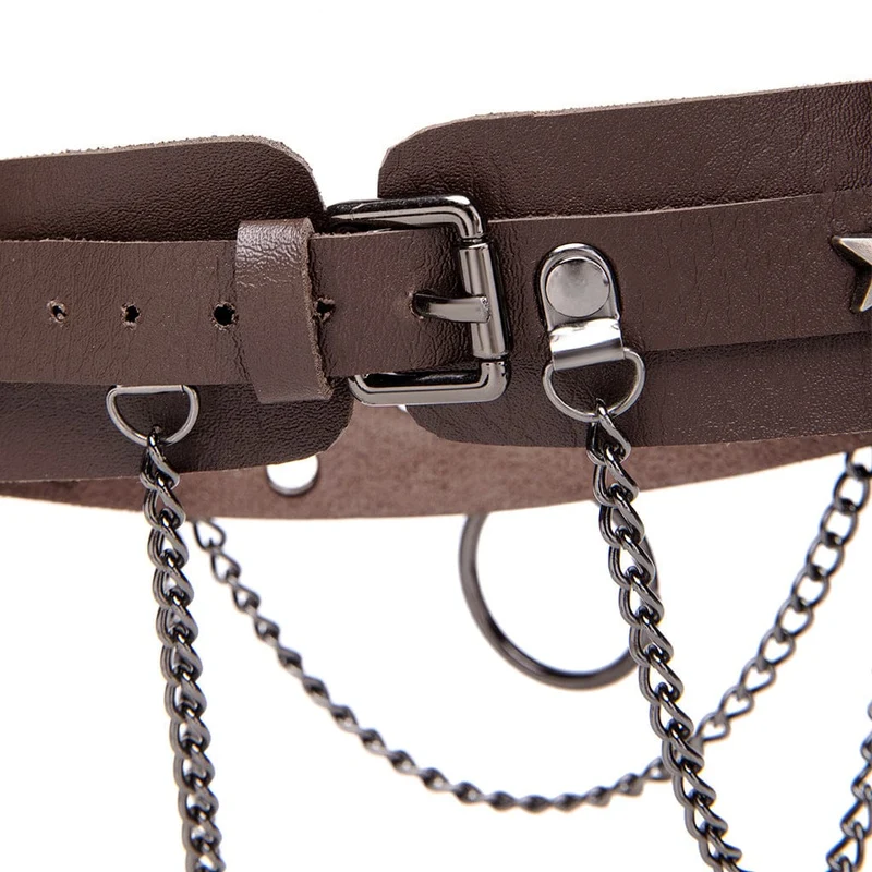Unisex Punk Stern Nietenring Choker