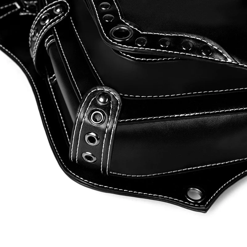 Unisex Punk Schlangenleder-Bauchtasche