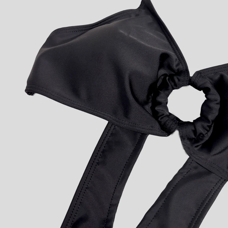 Grunge-Badeanzug mit Ringausschnitt für Damen