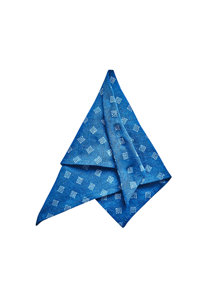 Blaudruck-Stecktuch