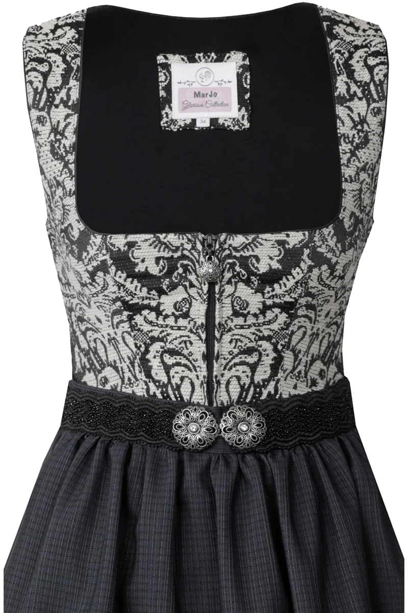 Midi-Dirndl mit Jaquard