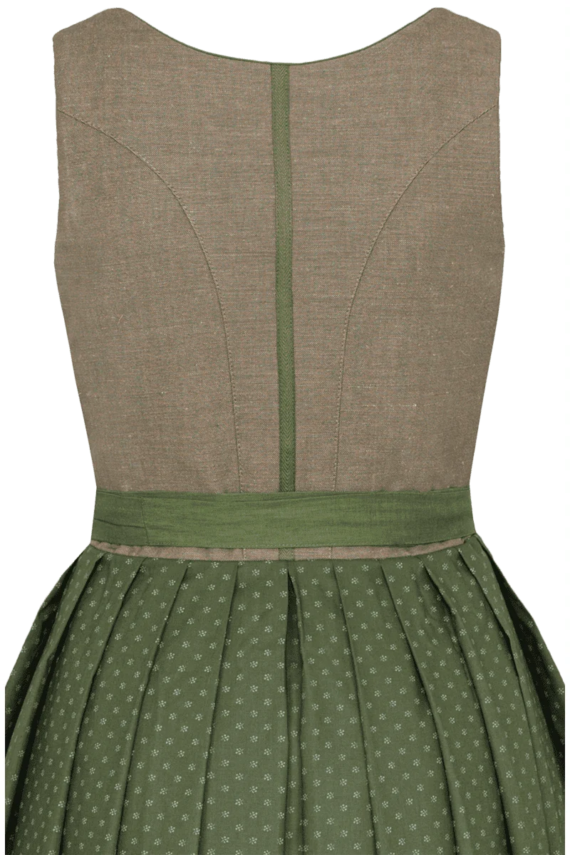 Leinendirndl Blumenprint gemustert lang