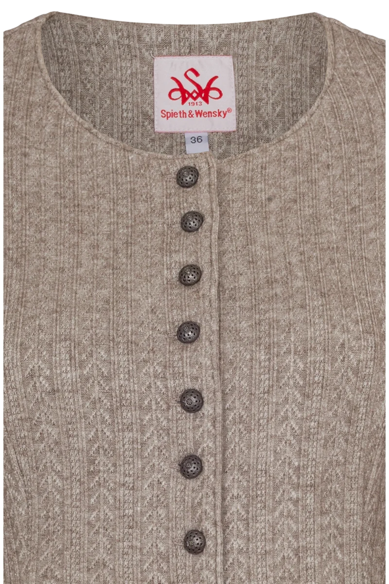 Damen Dirndljacke Zopfstrick