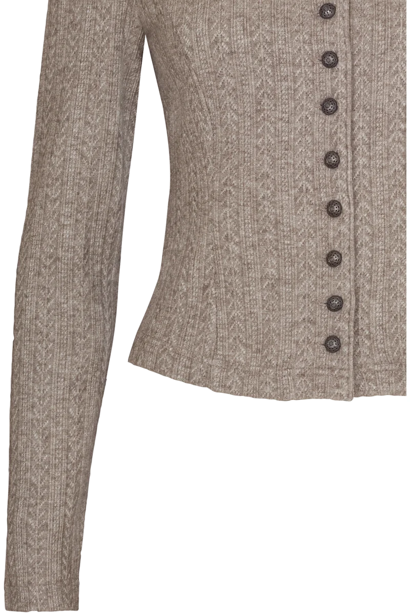 Damen Dirndljacke Zopfstrick