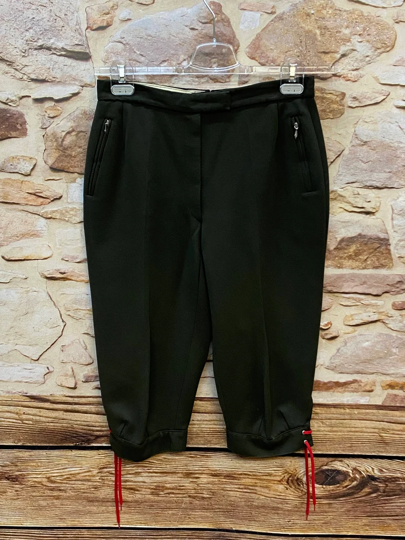 Vintage Kniebundhose in Dunkelgrün