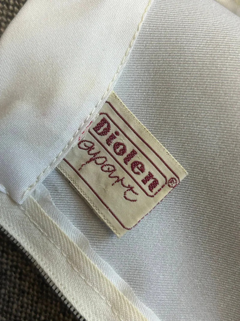 Einzigartiges Damen Tweed-Kostüm im Oldtimer Stil, Unikat