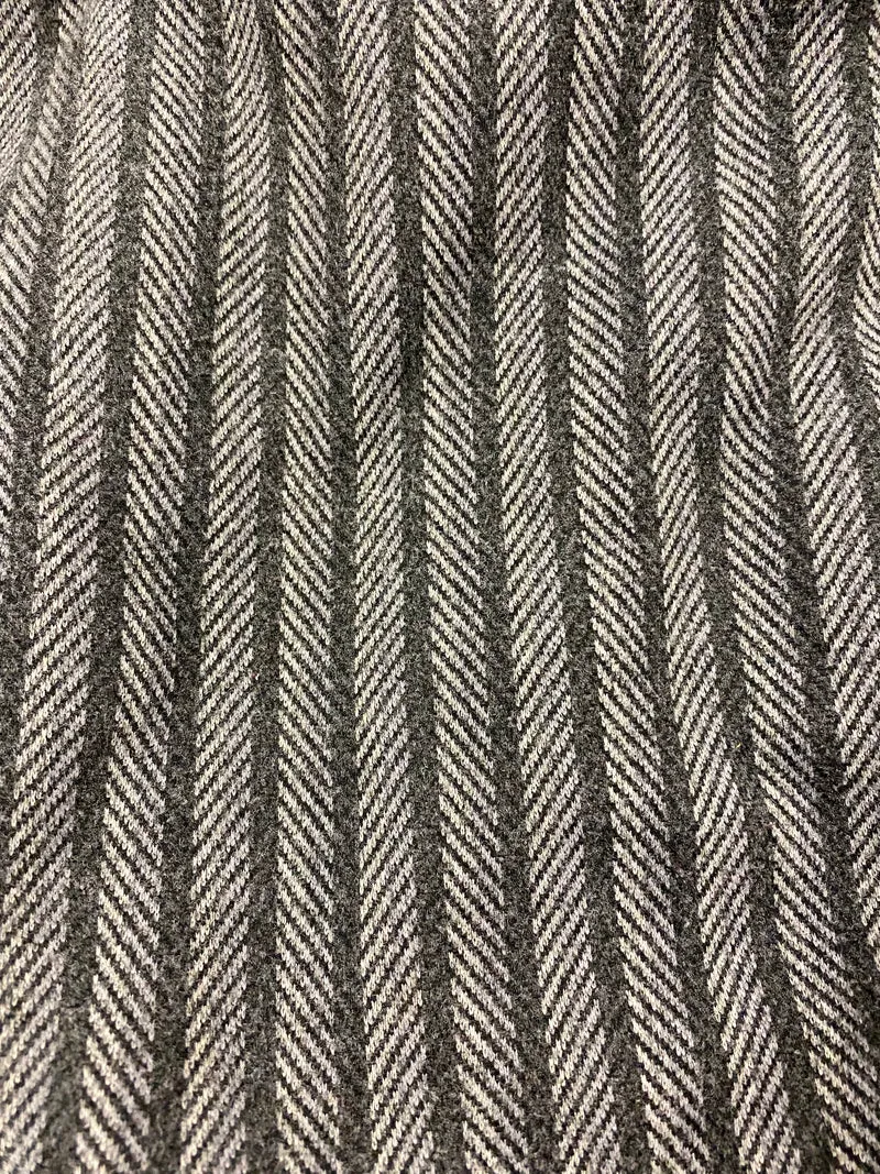 Vintage Rock Hahnentritt grau schwarz Midi Knopfleiste Gr. 42