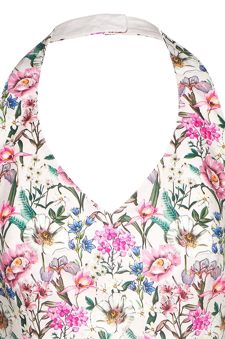 Neckholderkleid aus Baumwolle
