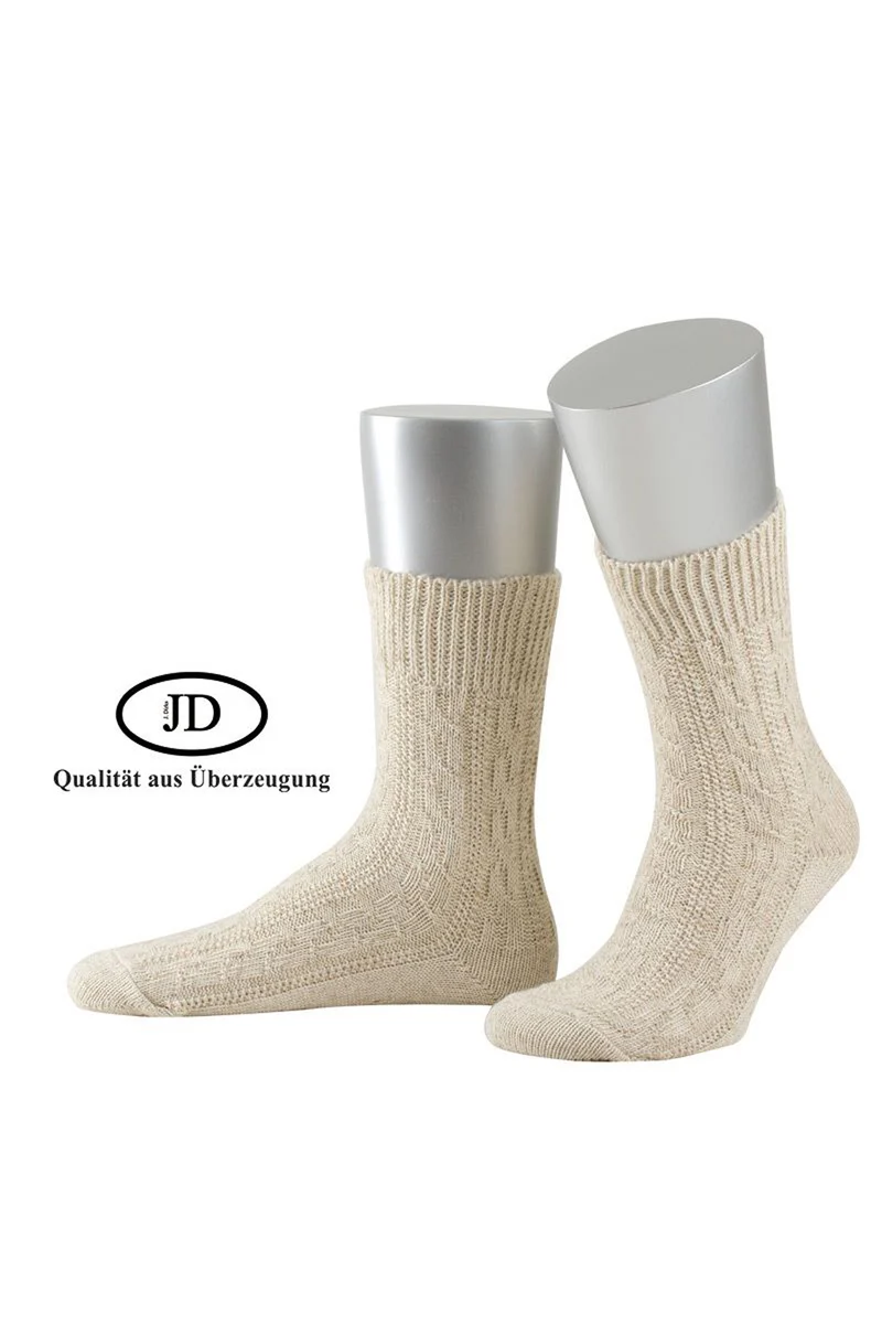 Schoppersocke - Trachtensocken - Farbe Beige - T1S.75
