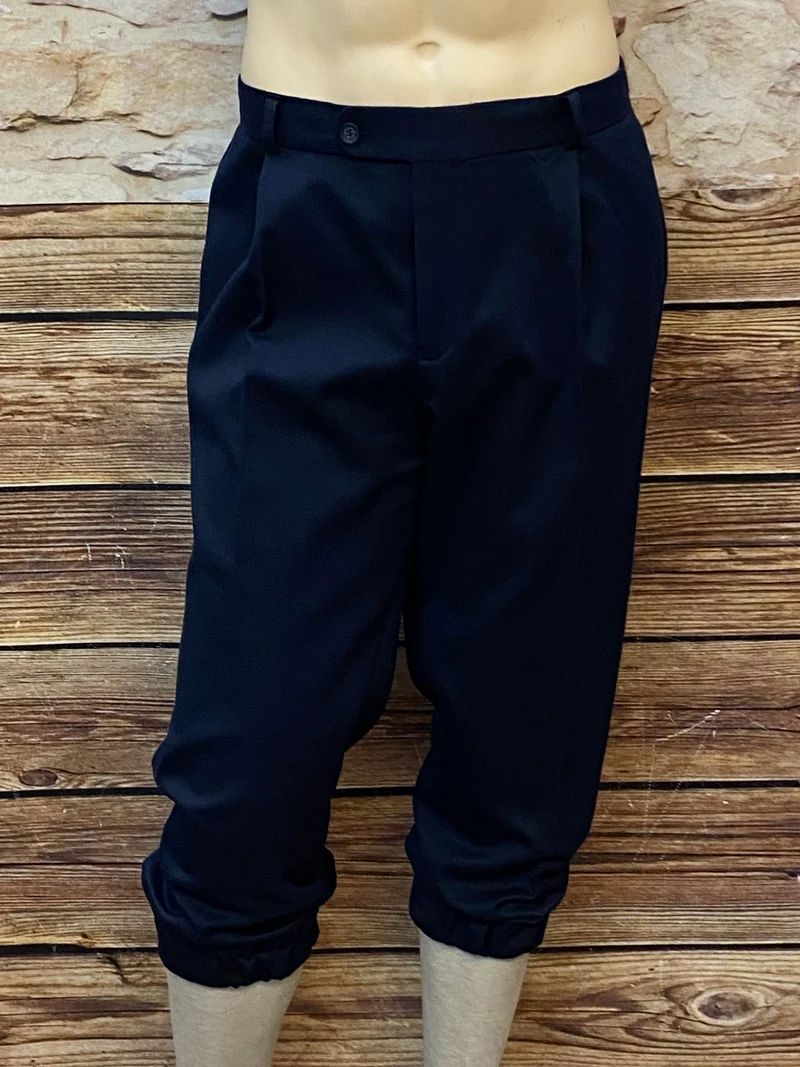 Dunkelblaue Vintage Knickerbockerhose Herren Gr. 54