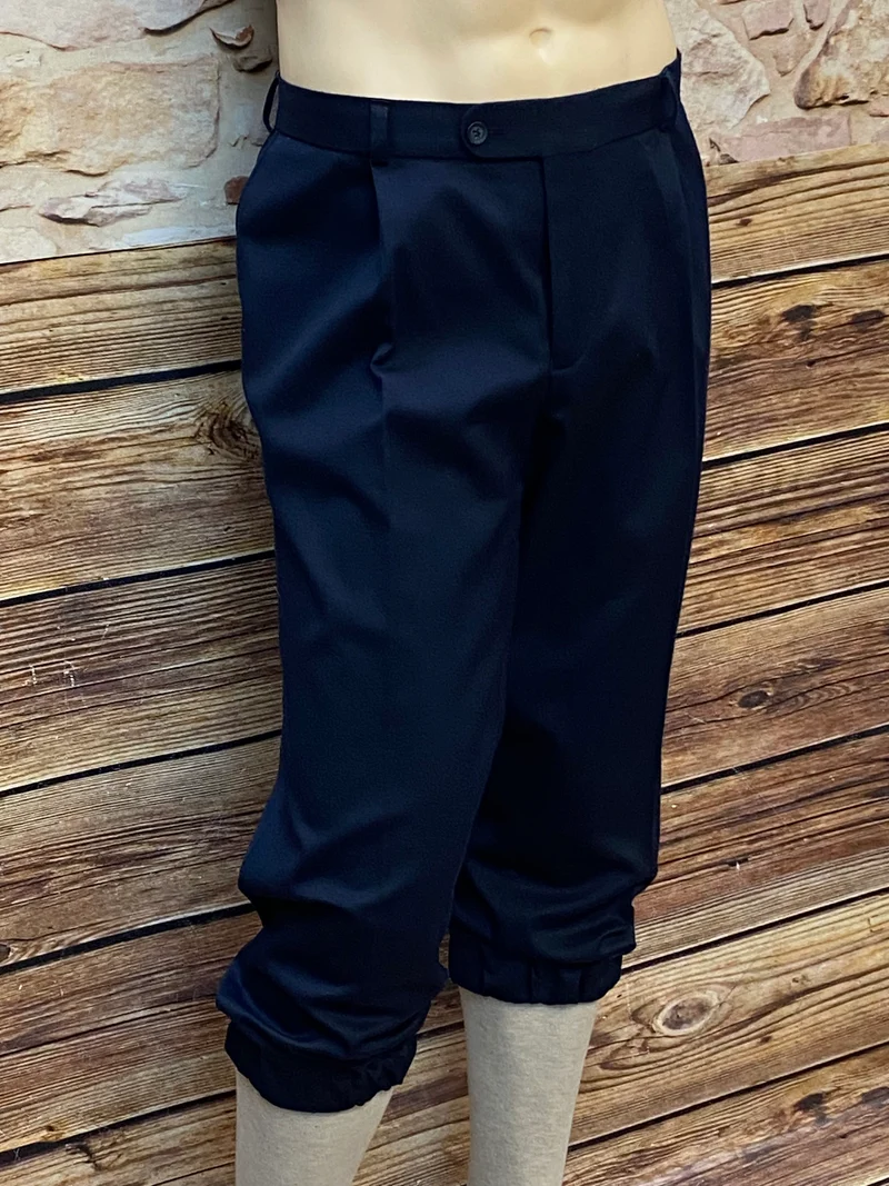 Dunkelblaue Vintage Knickerbockerhose Herren Gr. 54