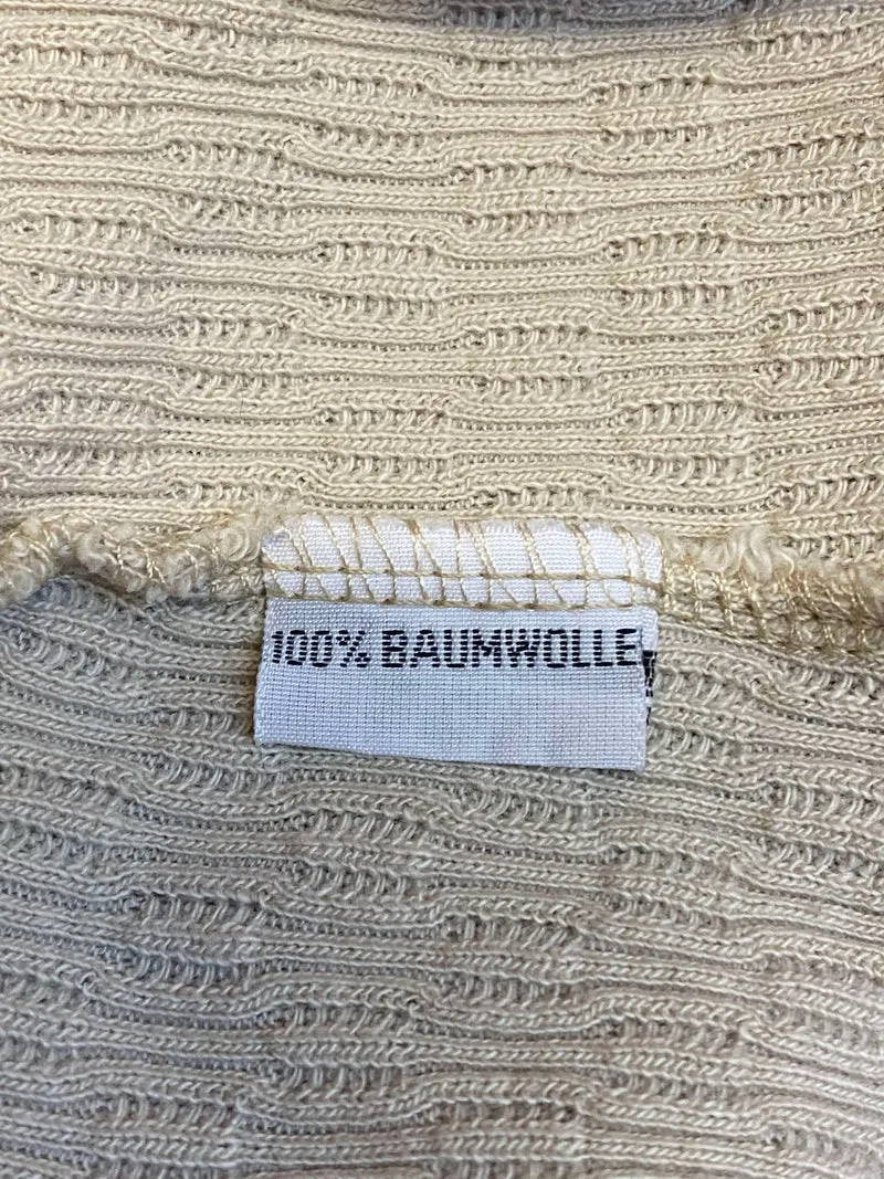 Vintage Trachtenbluse beige - Landhausstil, Gr. 38
