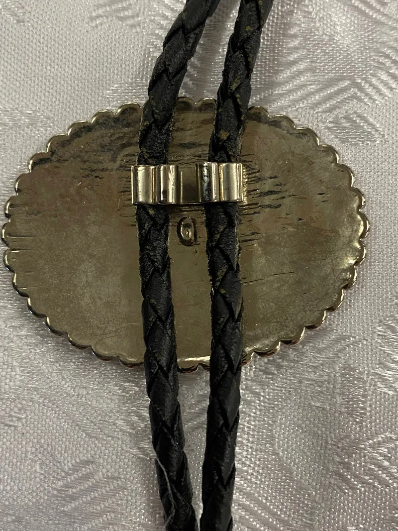 Bolo Tie mit Adler und amerikanischer Flagge
