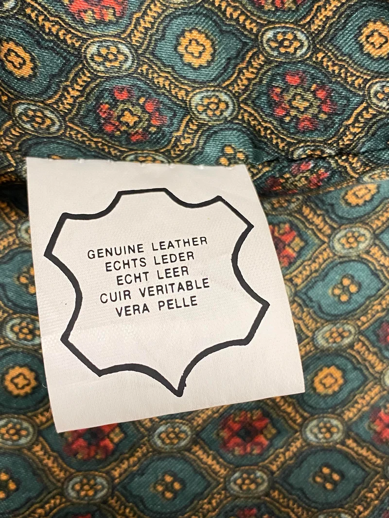 Lederweste - Vintage – Creme, Gr. L